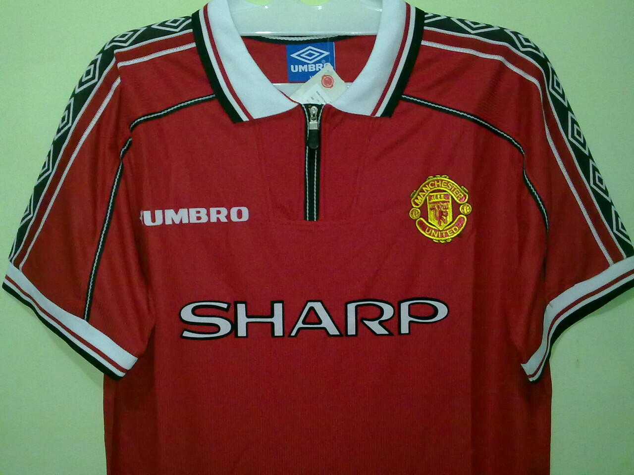 Jersey Grade Ori Manchester United Home 1999 Treble Winner