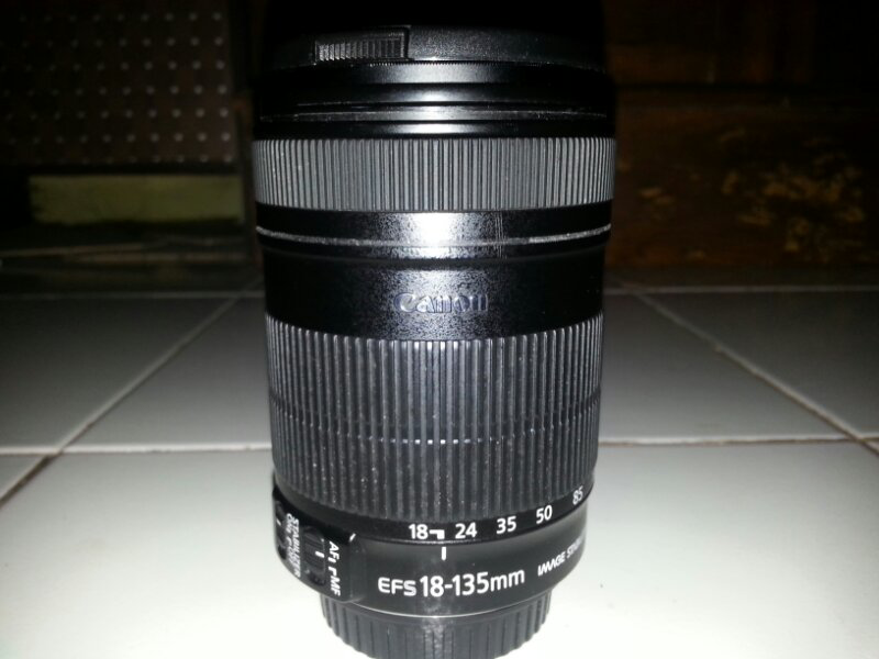 Jual lensa canon 18-135 kondisi apa adanys