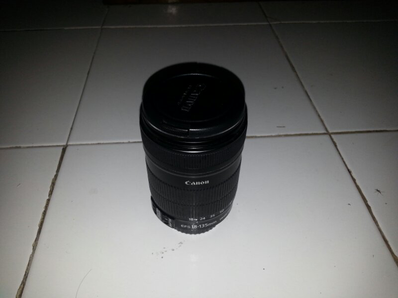 Jual lensa canon 18-135 kondisi apa adanys