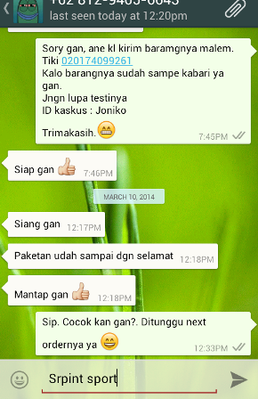 --- SPRINT SPORT SHOP Official Testimonies ---