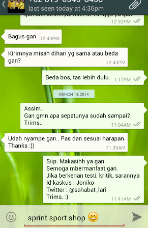 --- SPRINT SPORT SHOP Official Testimonies ---