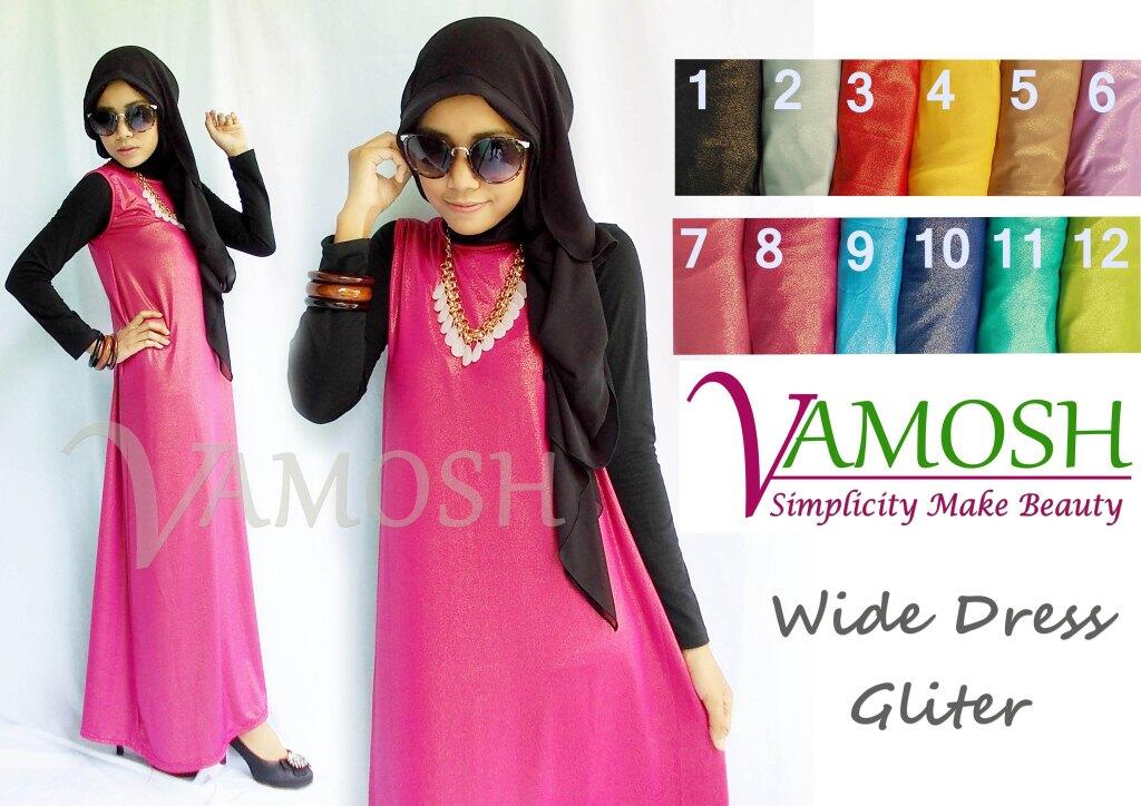 Terjual Dress Gamis Polos Motif Kain Berkualitas Harga 