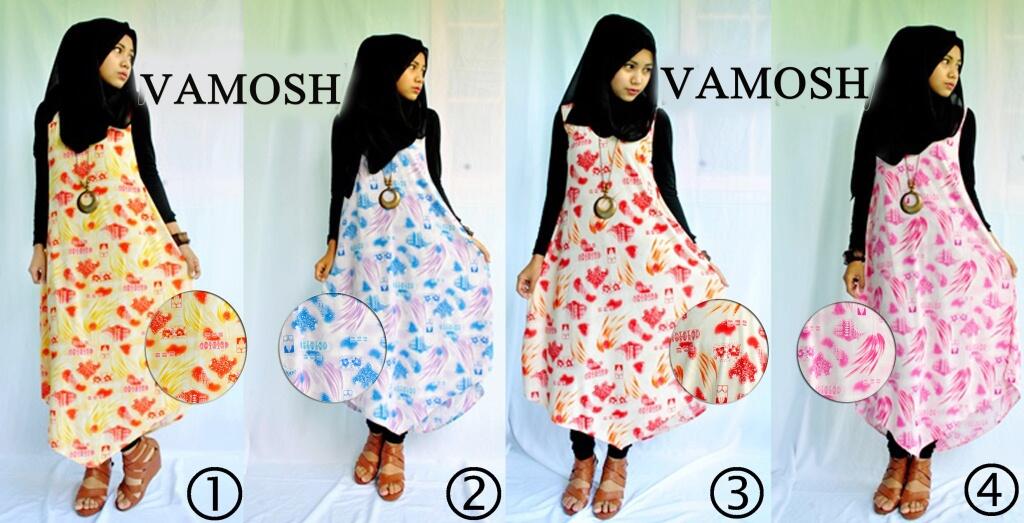 Terjual Dress Gamis Polos Motif Kain Berkualitas Harga 