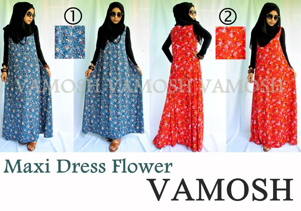 Terjual Dress Gamis Polos Motif Kain Berkualitas Harga 