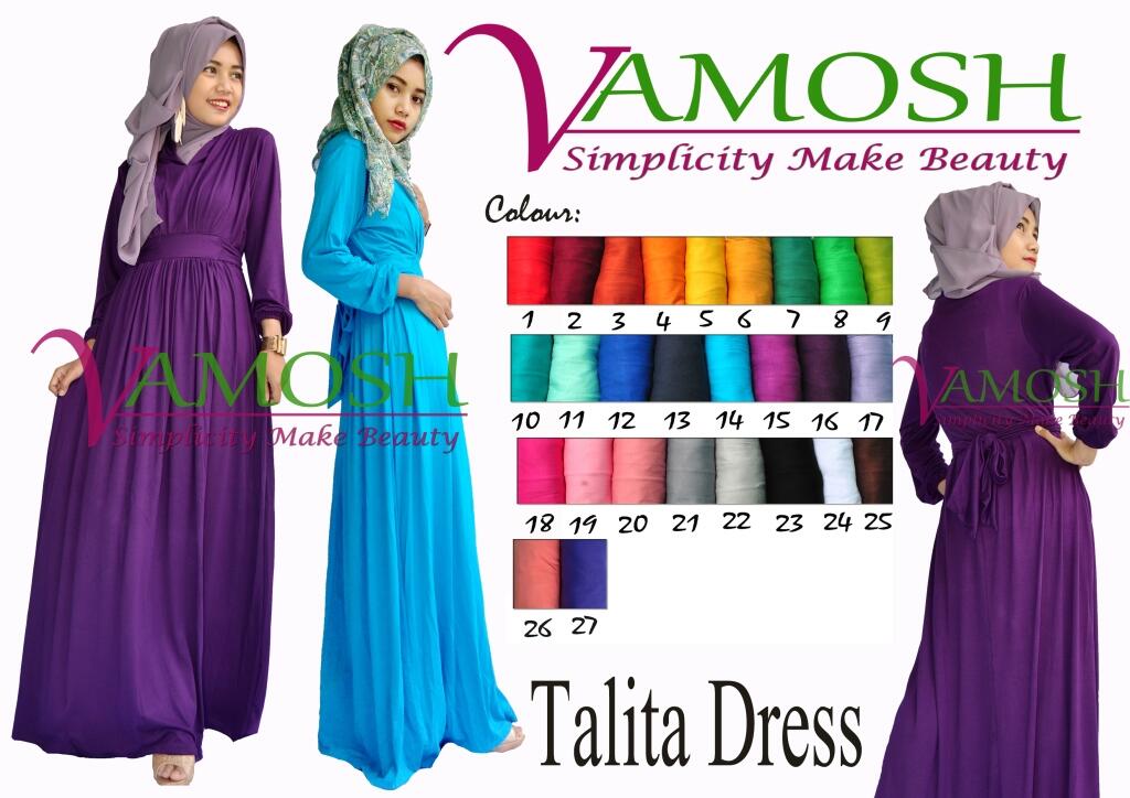 Cari Dress Gamis Polos Motif Kain Berkualitas Harga Murah 