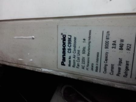 wts AC Panasonic 1 pk bekas/second Murah