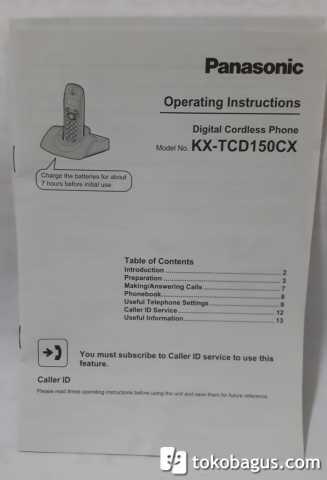 Cordless Phone Panasonic KX - TCD150CX
