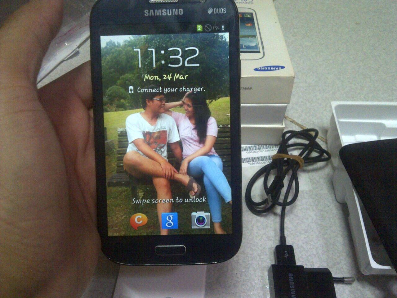 Samsung Grand Duos Blue Second MURAHHHH, tangan pemakai langsung