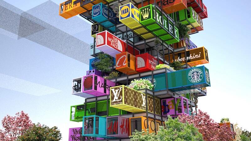Hotel Futuristik Dari Kontainer Bekas (Hive-Inn Hotel)