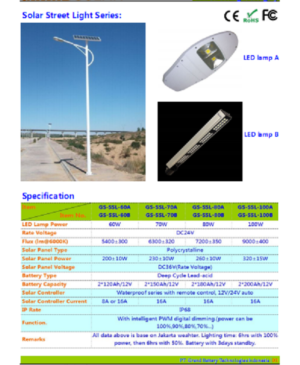 Manufacture PJU (Street Light)