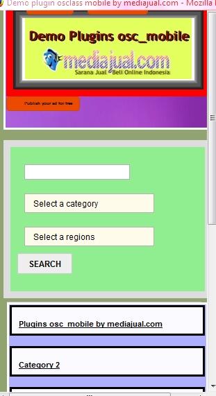 Osclass plugins theme versi mobile