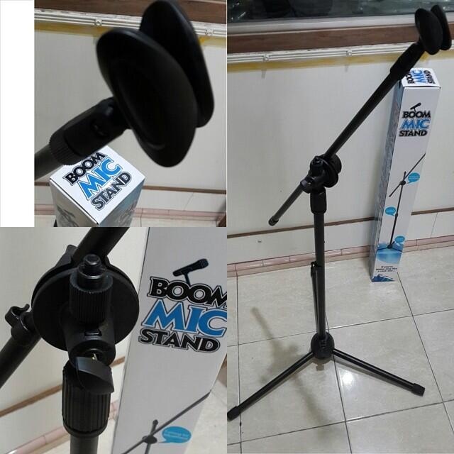 Jual jual stand mic merk power art boom harga terjangkau 