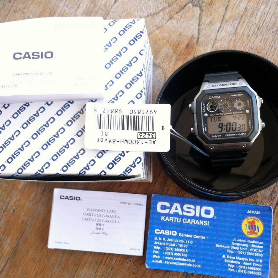 Cari CASIO Illuminator AE-1300WH-8AVDF Original Murah 