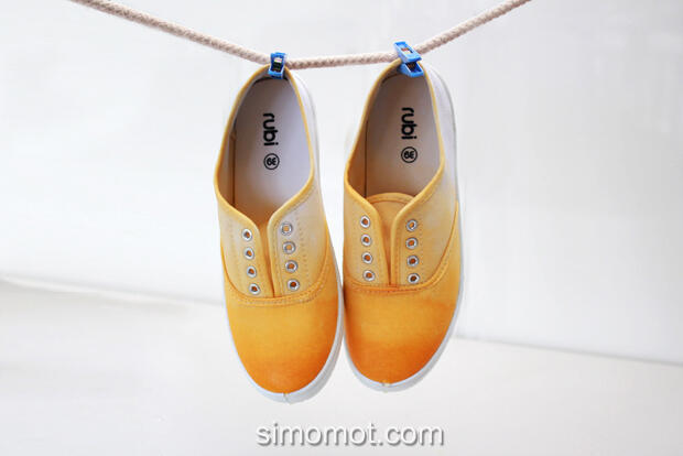Cara Praktis Membuat Sepatu Ombre