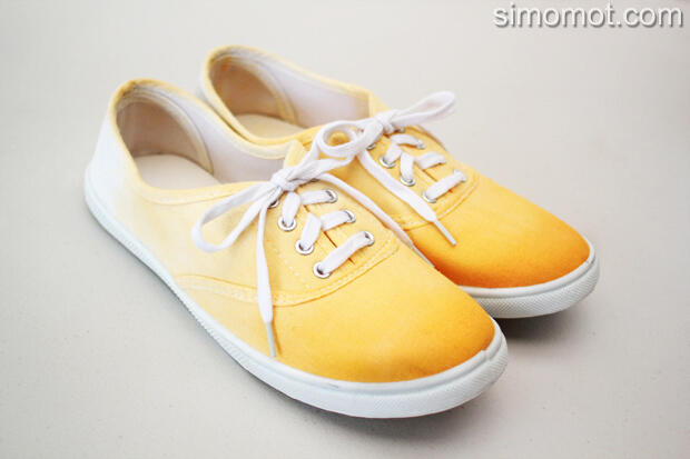 Cara Praktis Membuat Sepatu Ombre