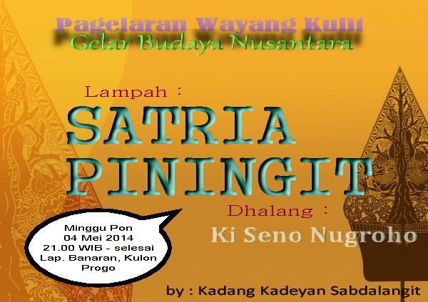 Gelar Budaya &amp; wayang kulit semalam suntuk dengan lakon &quot;Satrio Piningit&quot; from KKS