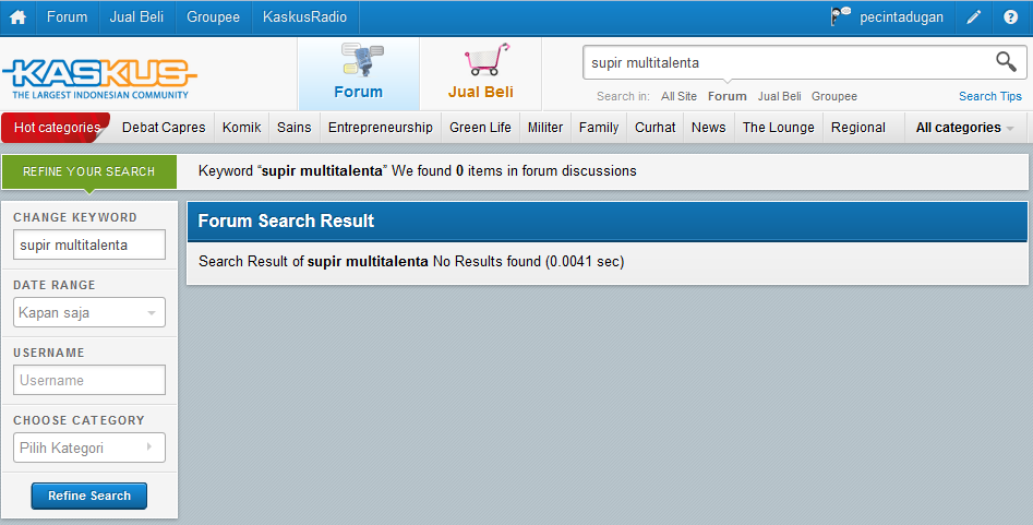 SUPIR MULTITALENTA (menurut ane)
