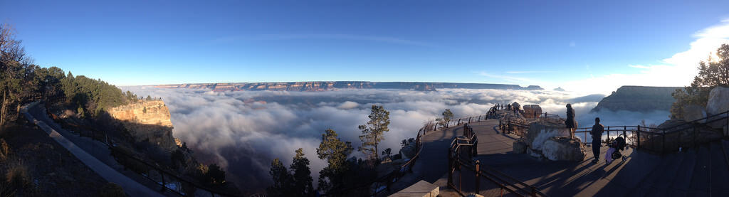 Fenomena Langka Turunnya Kabut Tebal di Grand Canyon