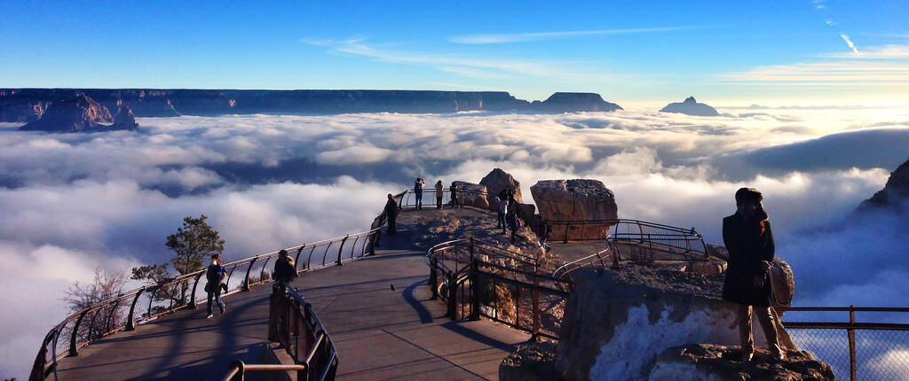 Fenomena Langka Turunnya Kabut Tebal di Grand Canyon