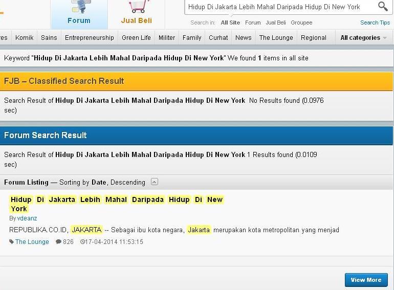 Hidup Di Jakarta Lebih Mahal Daripada Hidup Di New York