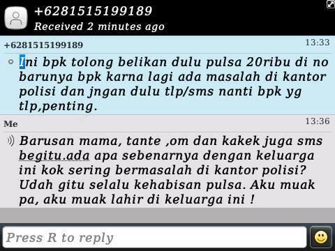 Bapak , Nenek , Kakek , Kaka , Emak Minta Pulsa ! 
