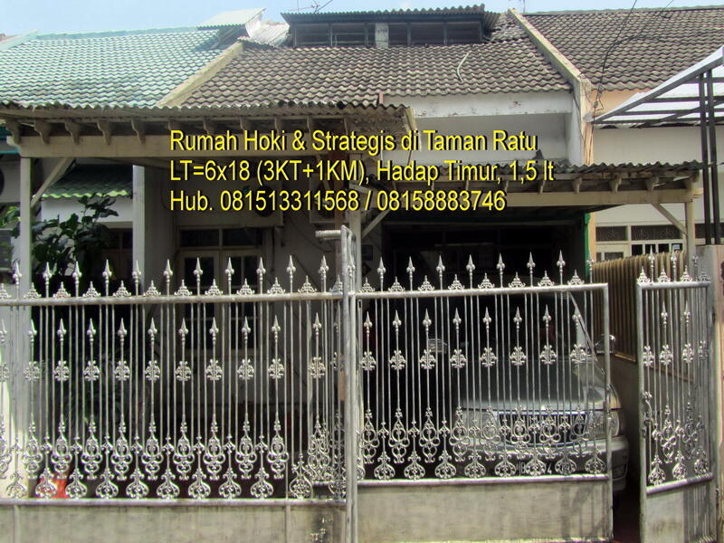 Dijual cepat Rumah Hoki di Taman Ratu Jakarta Barat sangat strategis