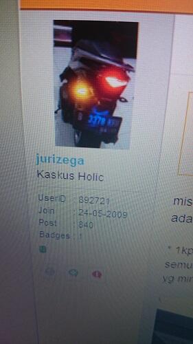 KPD ID KASKUS JURIZEGA ... KASKUS HOLIC ... 840 POSTS ... MEMBER SEJAK 24-05-2009 ...