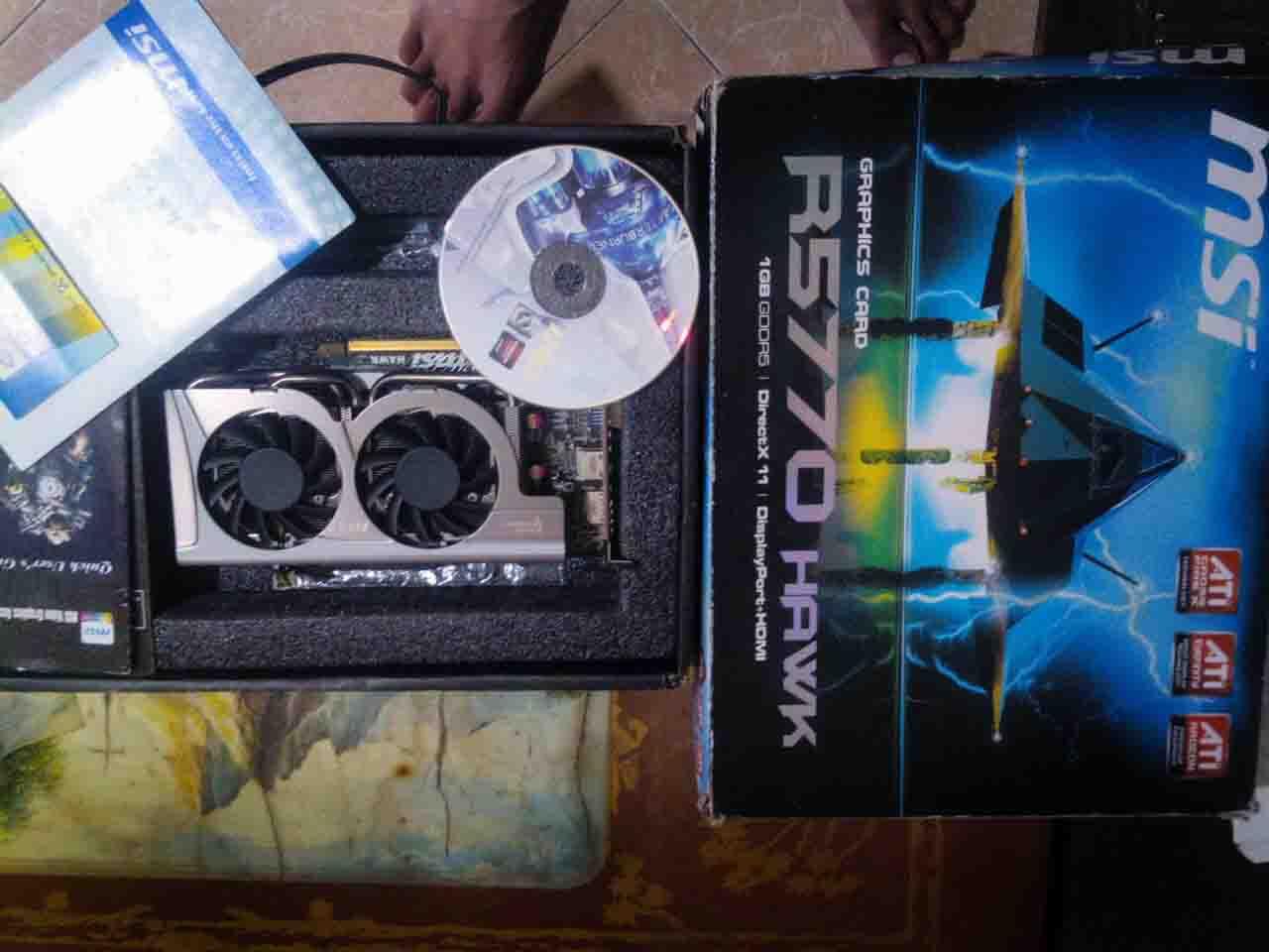 Jual VGA MSI R5770 Hawk salah beli fullset muyah...