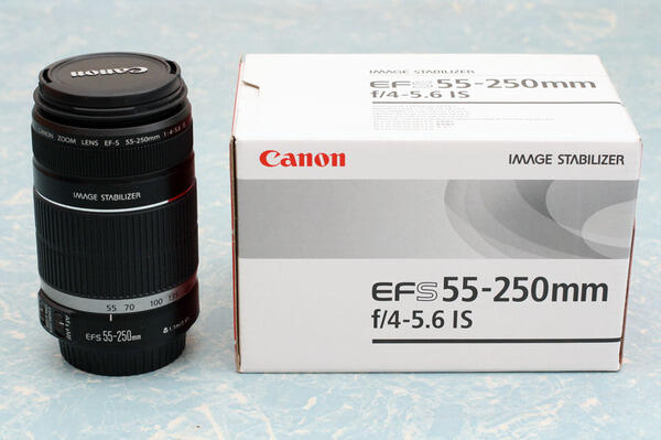 Lensa Canon efs 55-250 is I Fullset ex. DS Mulus..