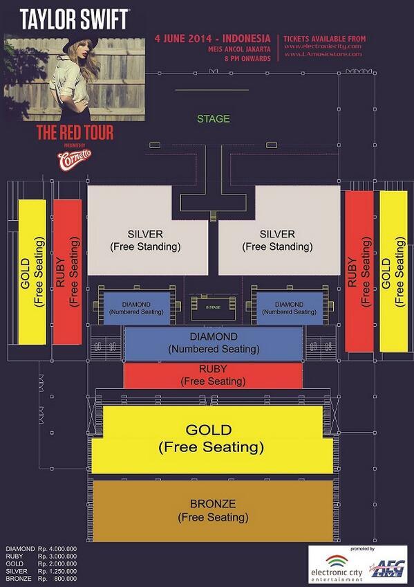 Terjual DAPATKAN TIKET KONSER TAYLOR SWIFT BRONZE RED TOUR IN JAKARTA