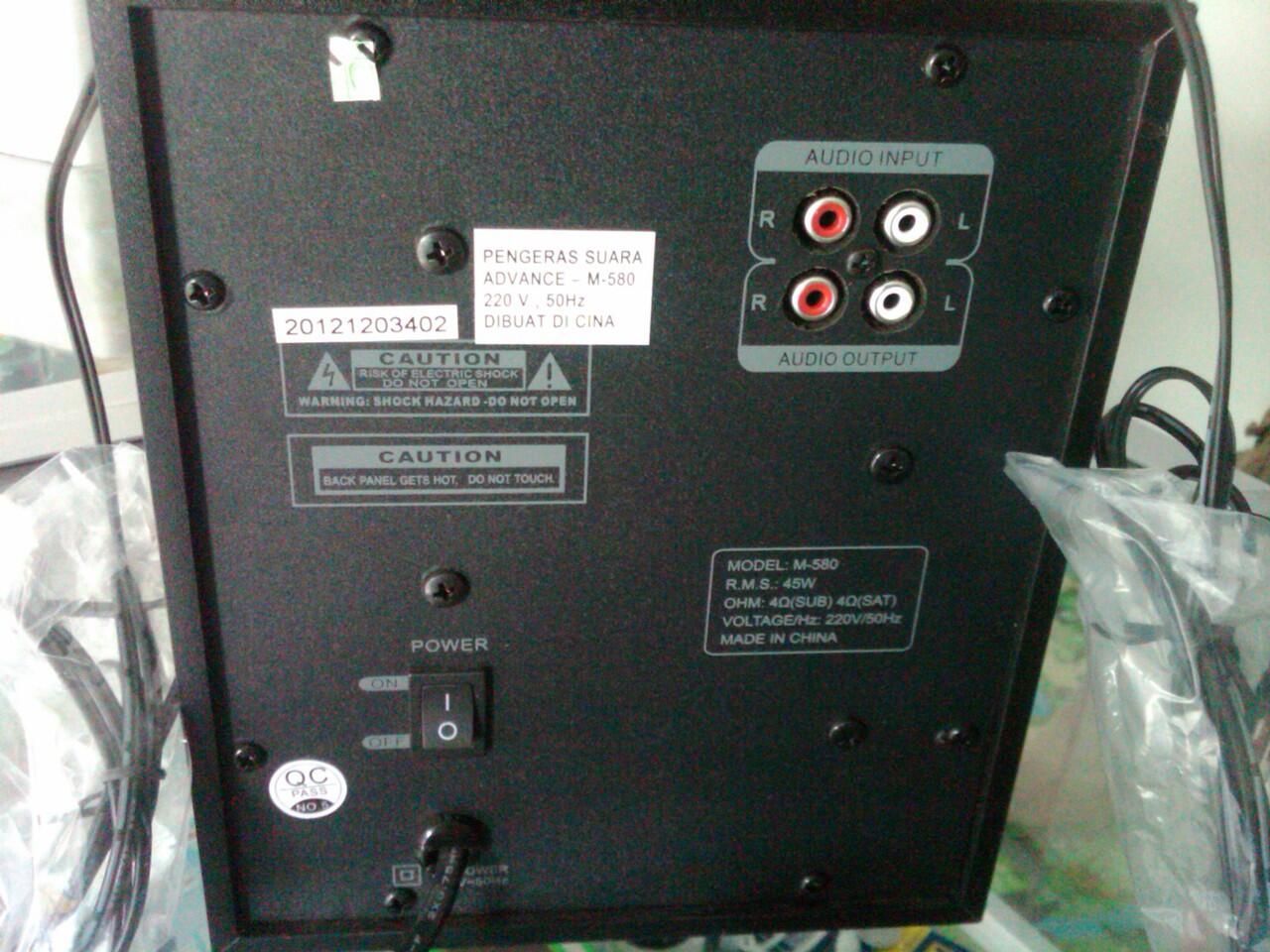 SPEAKER ADVANCE M580