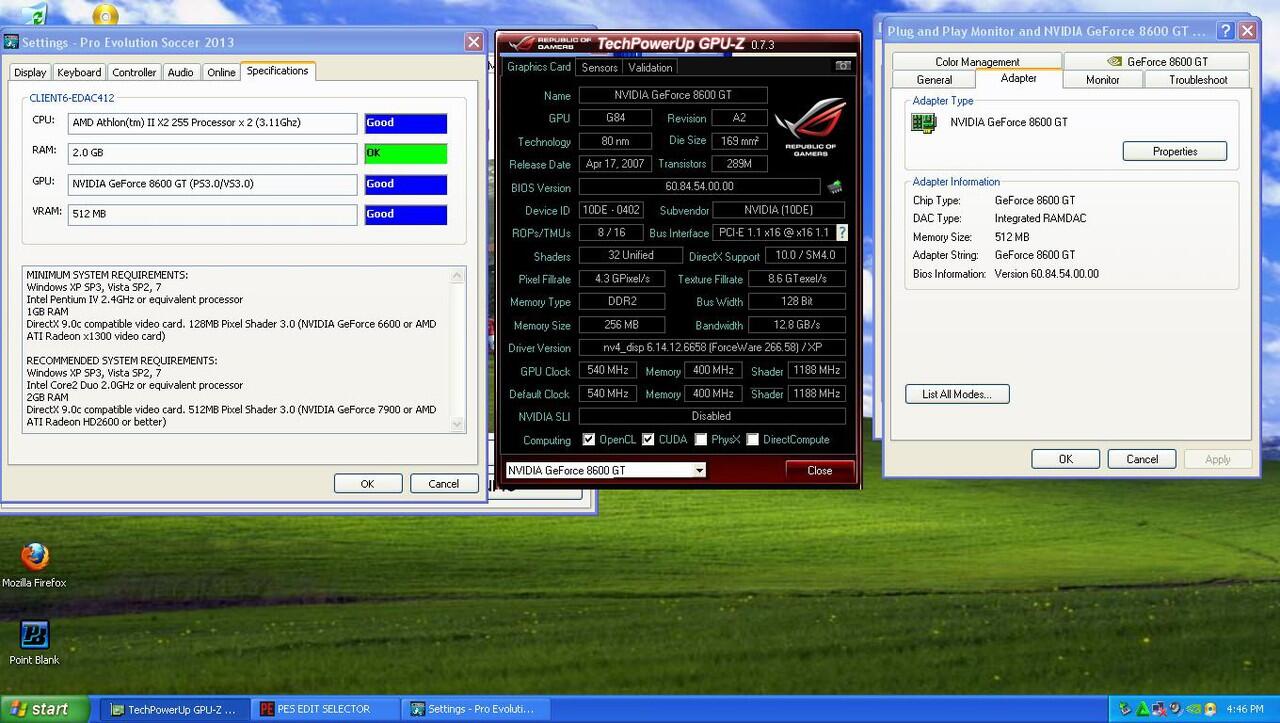 VGA imut buat maen PES2013 n game online