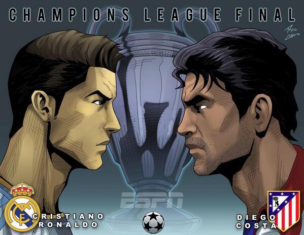 Final UEFA Champions League : Real Madrid vs Atletico Madrid