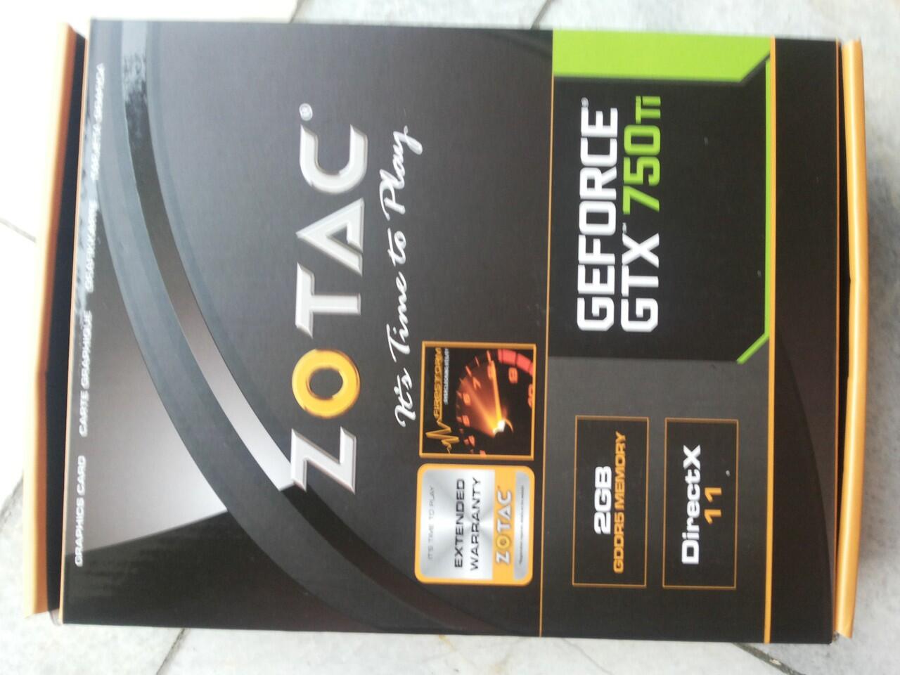 Jual VGA Zotac GTX 750 Ti 2GB 2Bulan Pakai + Bonus mini HDMI