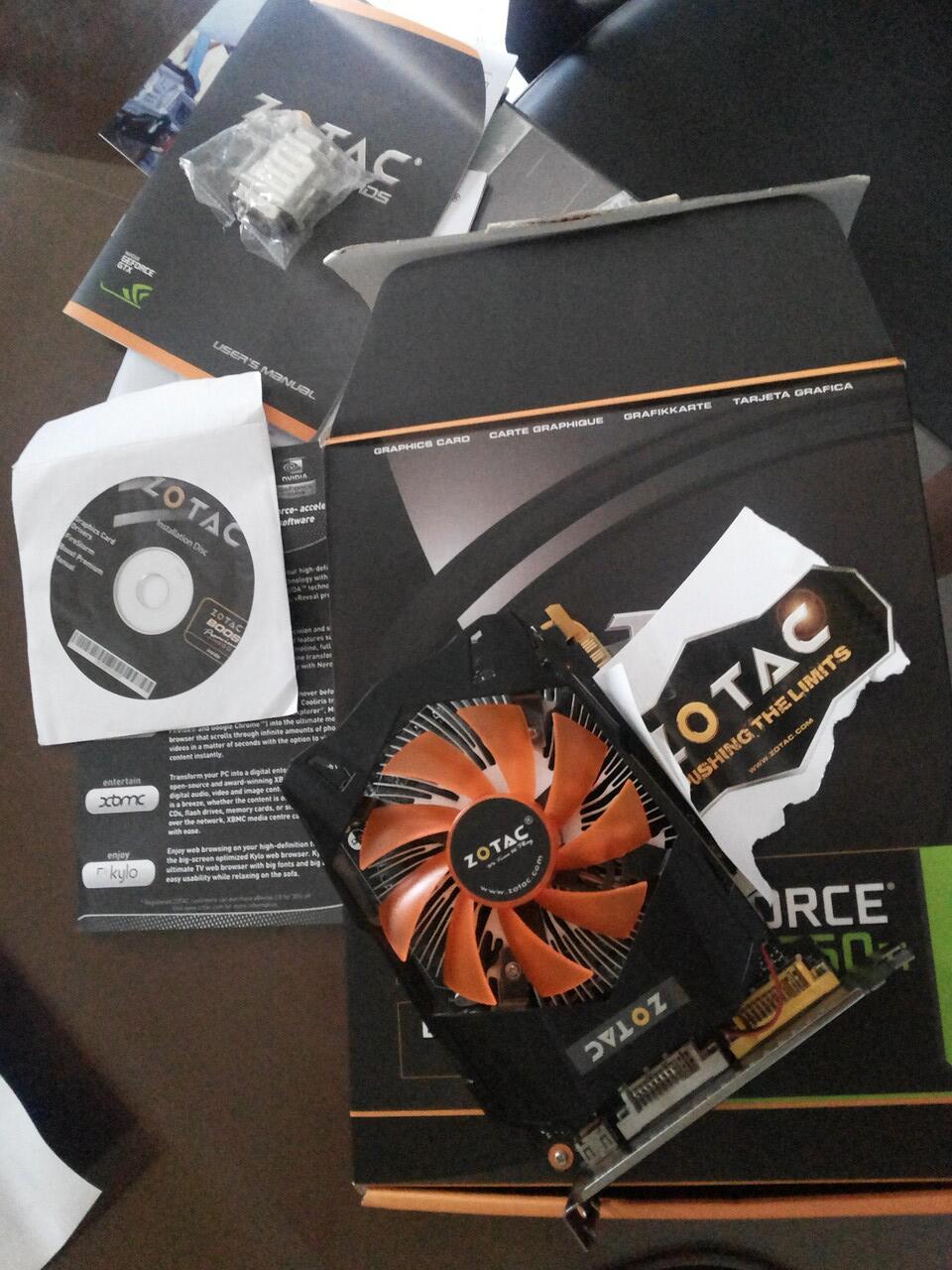 Jual VGA Zotac GTX 750 Ti 2GB 2Bulan Pakai + Bonus mini HDMI