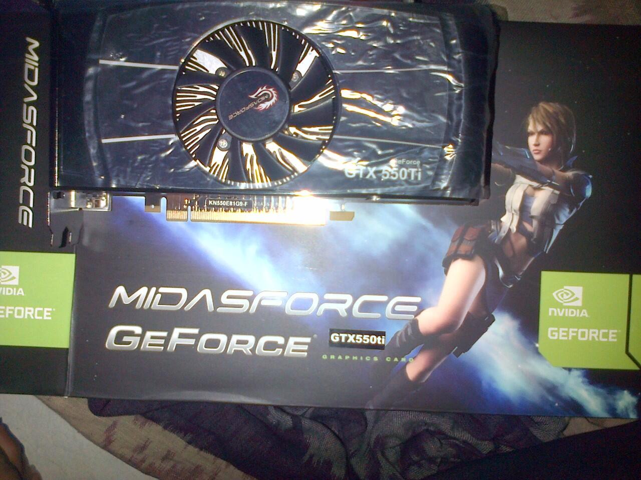 Dijual VGA MidasForce GTX 550ti 1GDDR5 192 bit