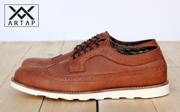 ARTAP Footwear, Handmade Leather Shoes yang Bercorak Batik