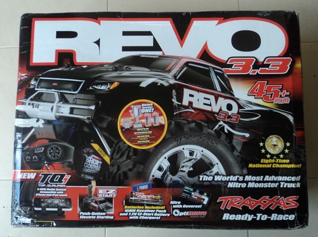 JUAL TRAXXAS REVO 3.3 engine Remote TQi READY