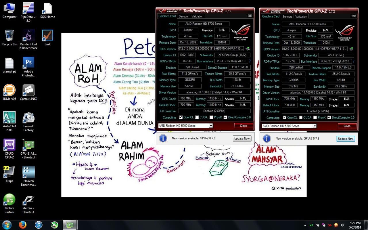 JUAL Sepasang HD 5750 ASUS FEAT XFX