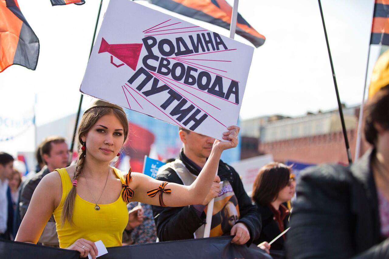 Parade May Day pertama di Russia sejak era Soviet