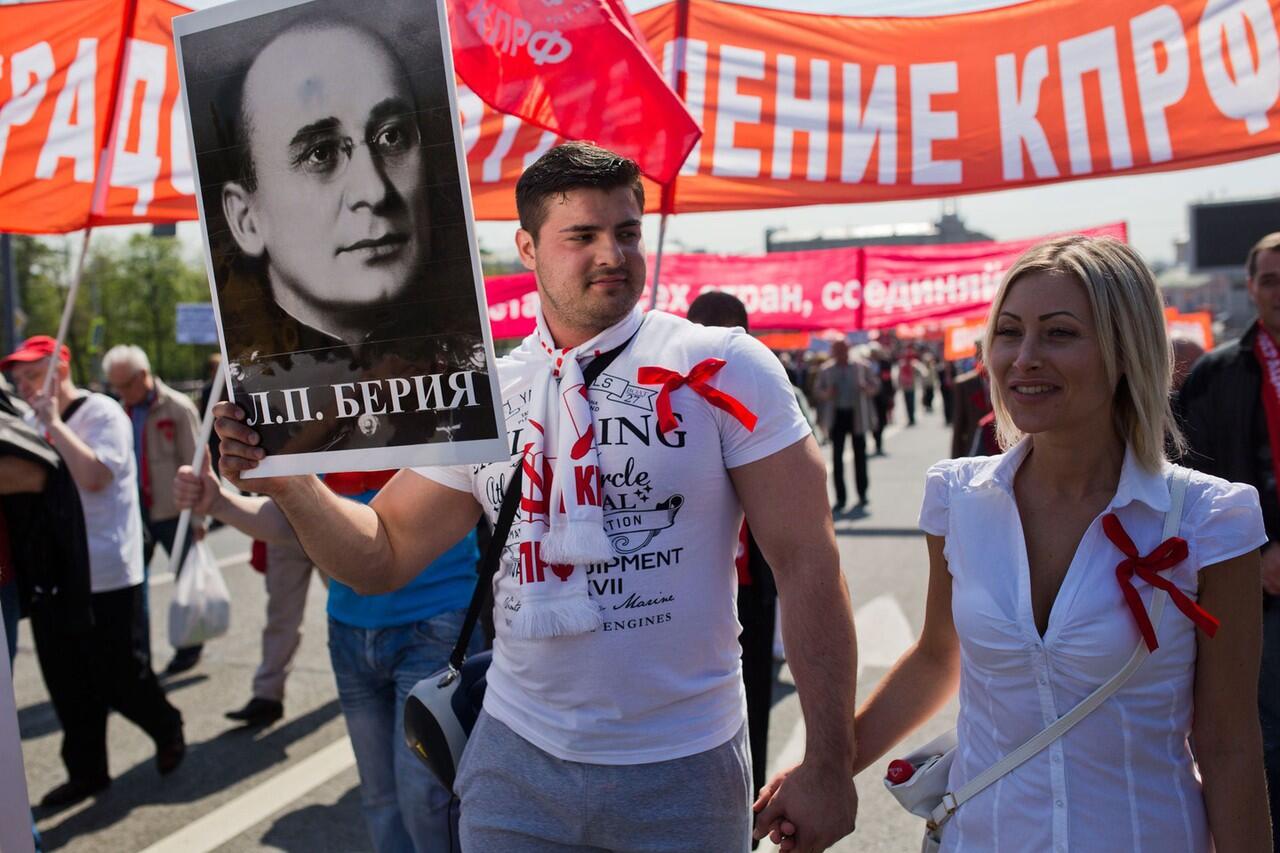 Parade May Day pertama di Russia sejak era Soviet