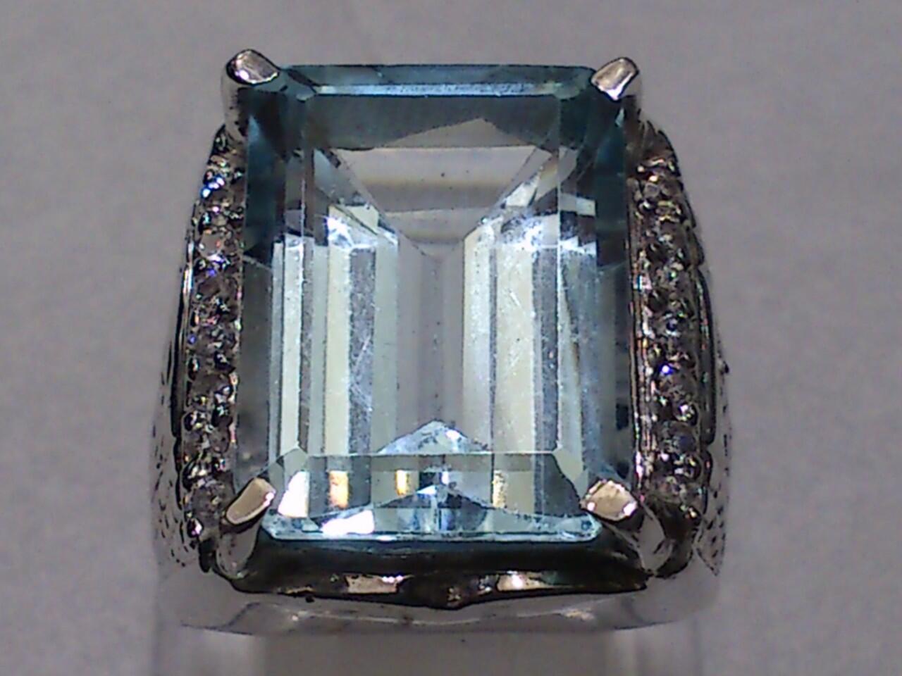 BLUE TOPAS RING SILVER MEWAH