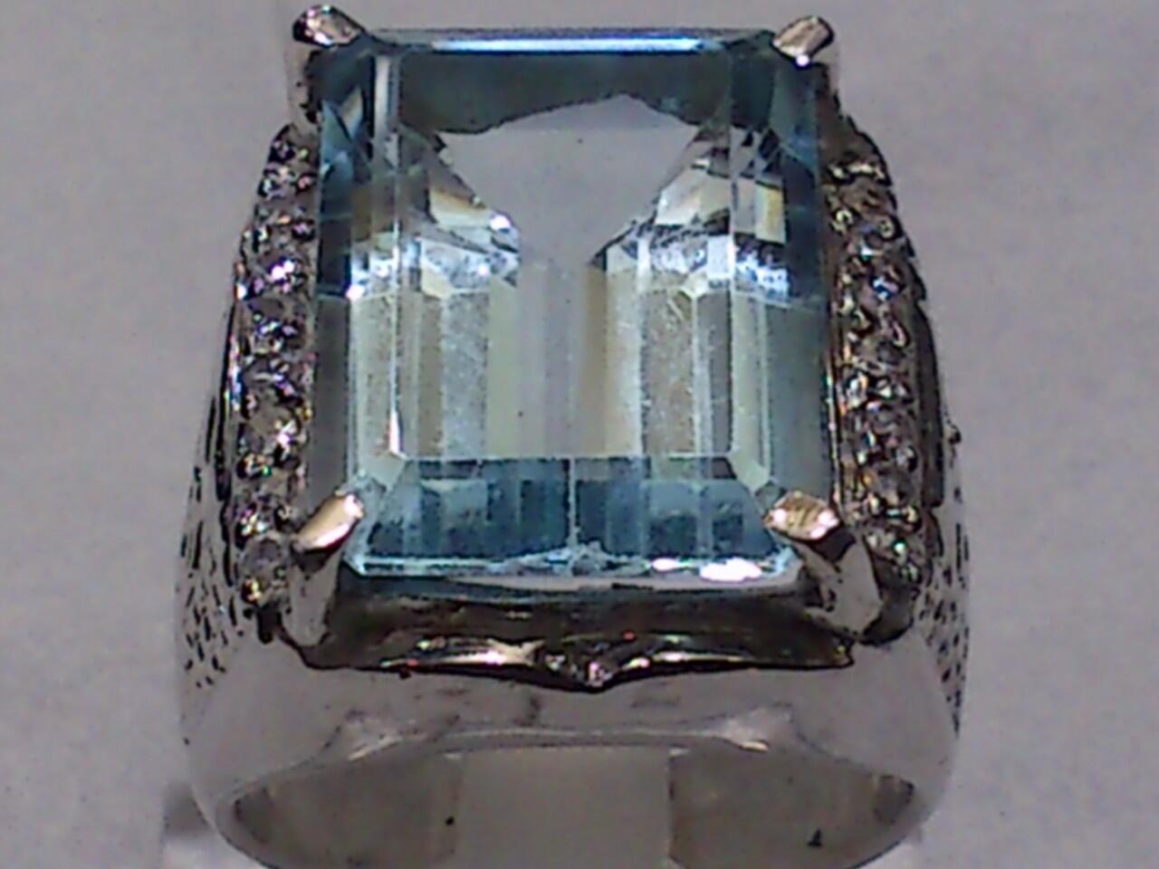 BLUE TOPAS RING SILVER MEWAH