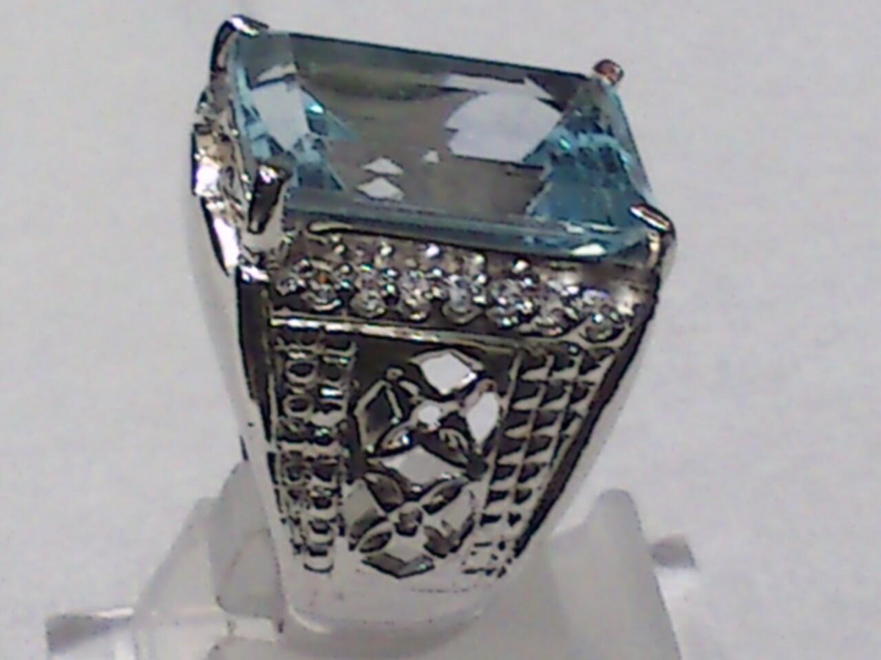 BLUE TOPAS RING SILVER MEWAH