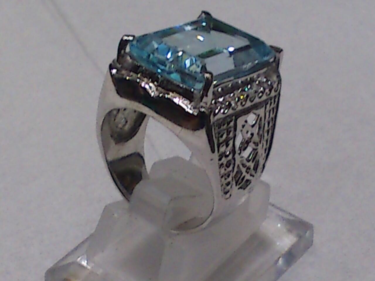 BLUE TOPAS RING SILVER MEWAH