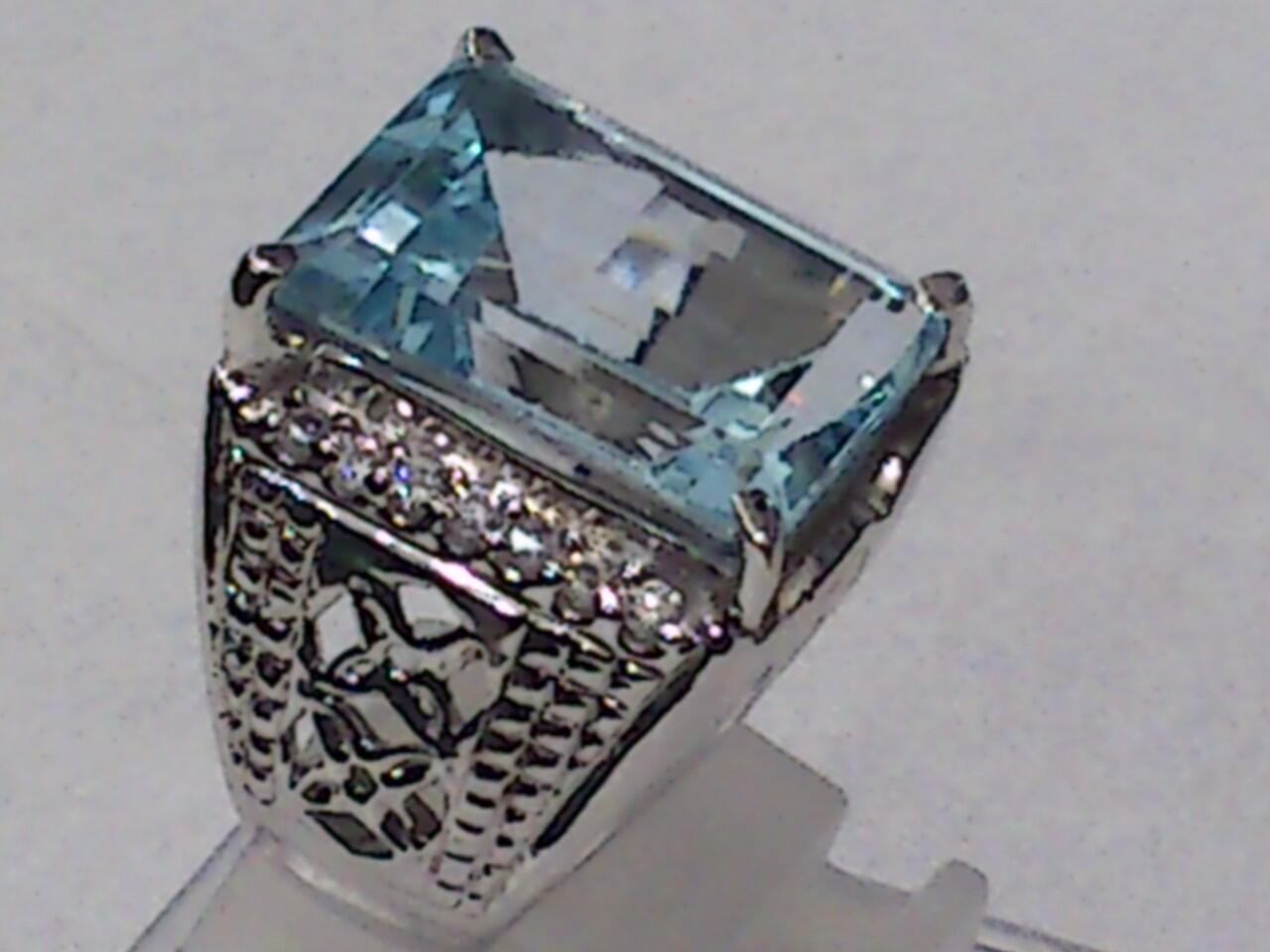 BLUE TOPAS RING SILVER MEWAH