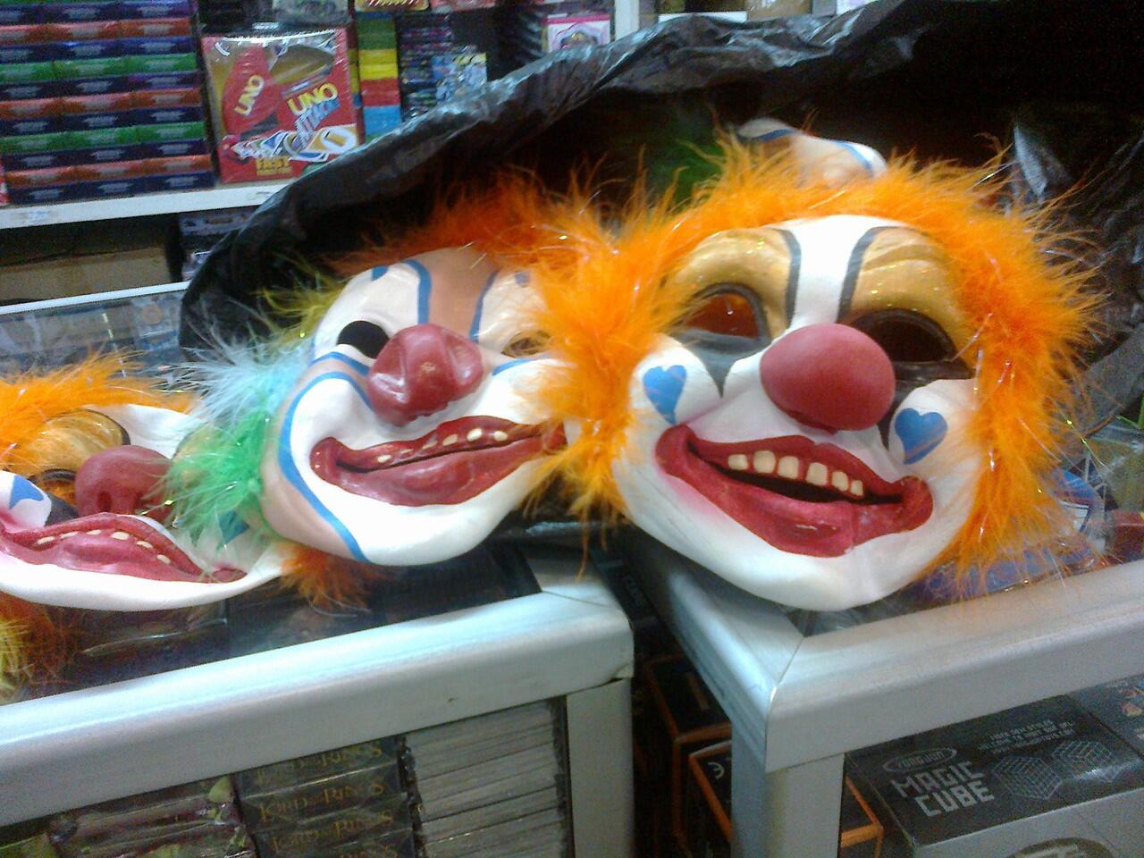 TOPENG BADUT UNIK,LUCU,BAHAN KARET LATEX KERRENNNN