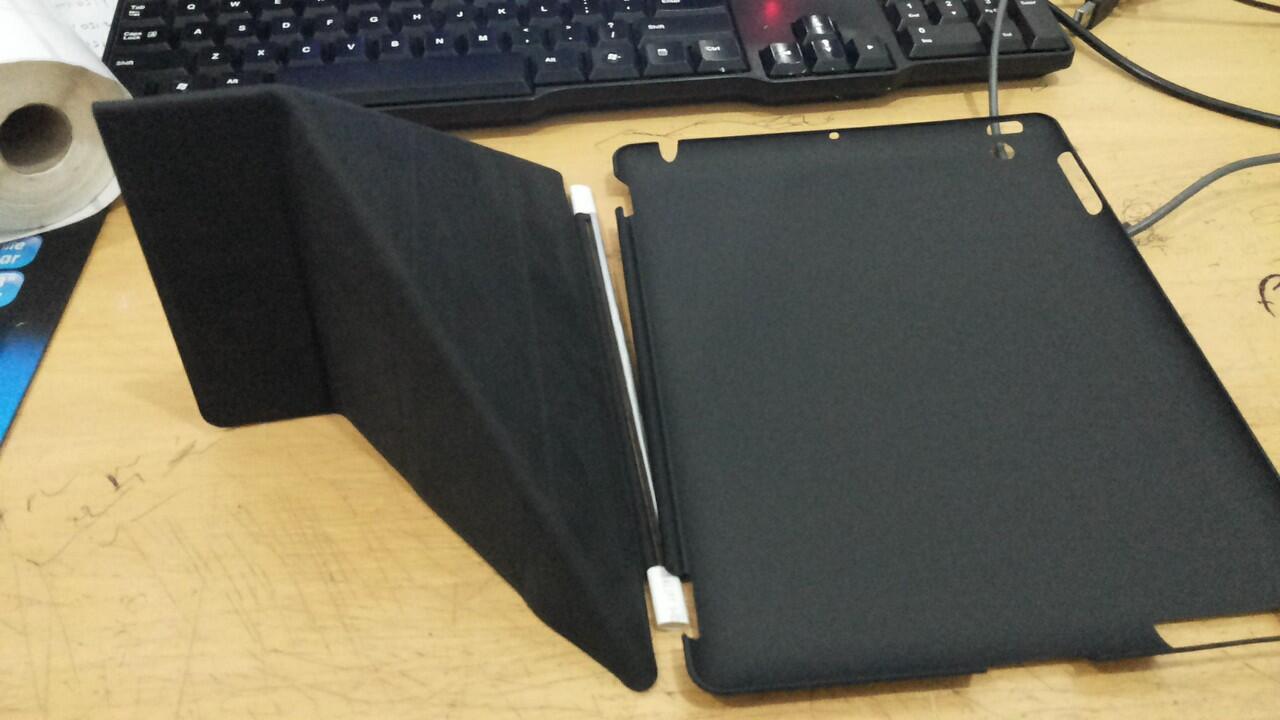 HARD SOFTCASE CASING SMART COVER IPAD 2,3,4 ORIGAMI, ROCK TEXTURE, TREXTA, FLIPJACKET