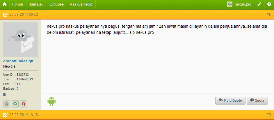 Nexus Pro ~ Terpercaya! Anda Beli, Resi Jne Langsung Kami Kirim Begitu Barang Dikirim