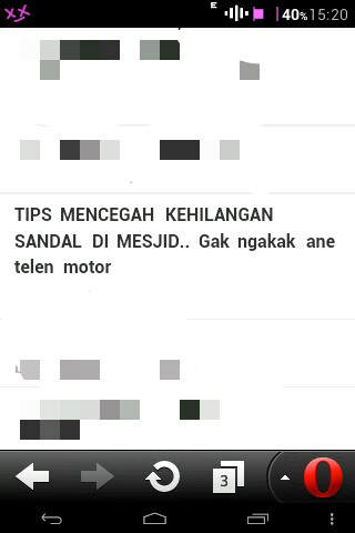 Gan, kalo bikin trit lucu, jangan main telen-telenan